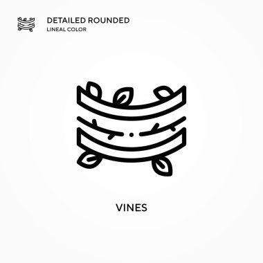 Sarmaşık vektör simgesi. Modern vektör illüstrasyon kavramları. Düzenlemesi ve kişiselleştirmesi kolay.