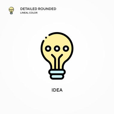 Fikir vektör simgesi. Modern vektör illüstrasyon kavramları. Düzenlemesi ve kişiselleştirmesi kolay.