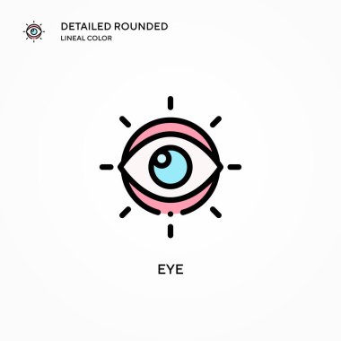 Göz vektör simgesi. Modern vektör illüstrasyon kavramları. Düzenlemesi ve kişiselleştirmesi kolay.
