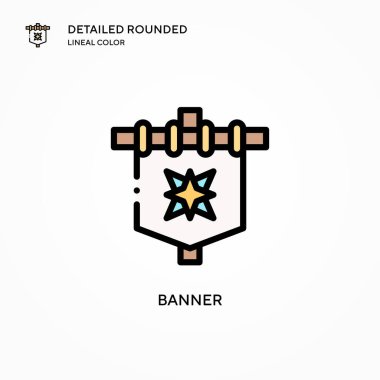 Sancak vektör simgesi. Modern vektör illüstrasyon kavramları. Düzenlemesi ve kişiselleştirmesi kolay.