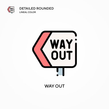 Çok uzaktaki vektör simgesi. Modern vektör illüstrasyon kavramları. Düzenlemesi ve kişiselleştirmesi kolay.