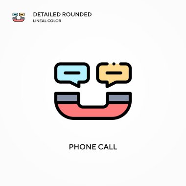 Arama vektör simgesi. Modern vektör illüstrasyon kavramları. Düzenlemesi ve kişiselleştirmesi kolay.