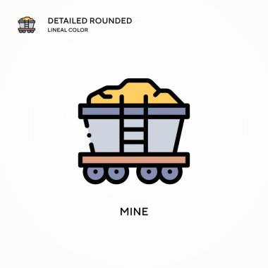 Benimki vektör ikonu. Modern vektör illüstrasyon kavramları. Düzenlemesi ve kişiselleştirmesi kolay.