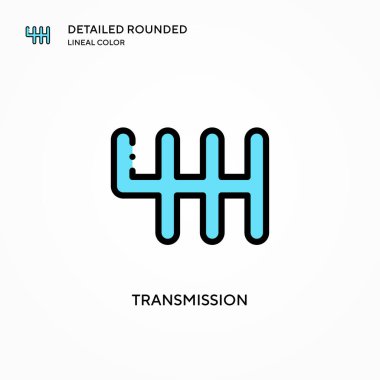 Aktarım vektör simgesi. Modern vektör illüstrasyon kavramları. Düzenlemesi ve kişiselleştirmesi kolay.