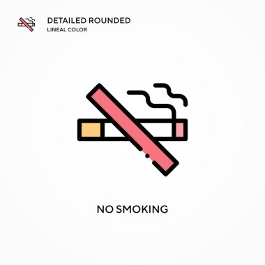 Dumanı tüten vektör simgesi yok. Modern vektör illüstrasyon kavramları. Düzenlemesi ve kişiselleştirmesi kolay.