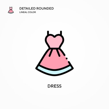 Vektör simgesini giyin. Modern vektör illüstrasyon kavramları. Düzenlemesi ve kişiselleştirmesi kolay.