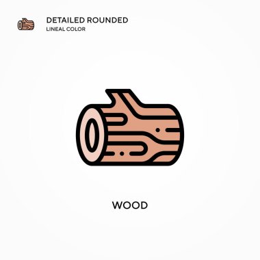 Tahta vektör simgesi. Modern vektör illüstrasyon kavramları. Düzenlemesi ve kişiselleştirmesi kolay.