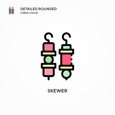 Şiş vektör simgesi. Modern vektör illüstrasyon kavramları. Düzenlemesi ve kişiselleştirmesi kolay.