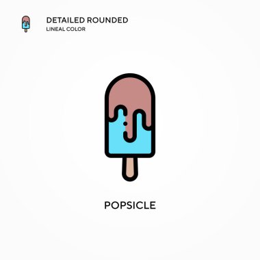 Dondurma vektör simgesi. Modern vektör illüstrasyon kavramları. Düzenlemesi ve kişiselleştirmesi kolay.