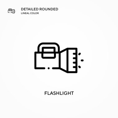 El feneri vektör simgesi. Modern vektör illüstrasyon kavramları. Düzenlemesi ve kişiselleştirmesi kolay.