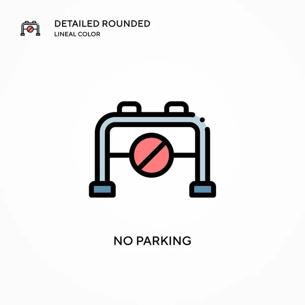 Parking Vector Icon Modern Vector Illustration Concepts Easy Edit Customize — Stock Vector