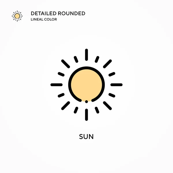 Ícone Vetor Solar Conceitos Modernos Ilustração Vetorial Fácil Editar Personalizar — Vetor de Stock