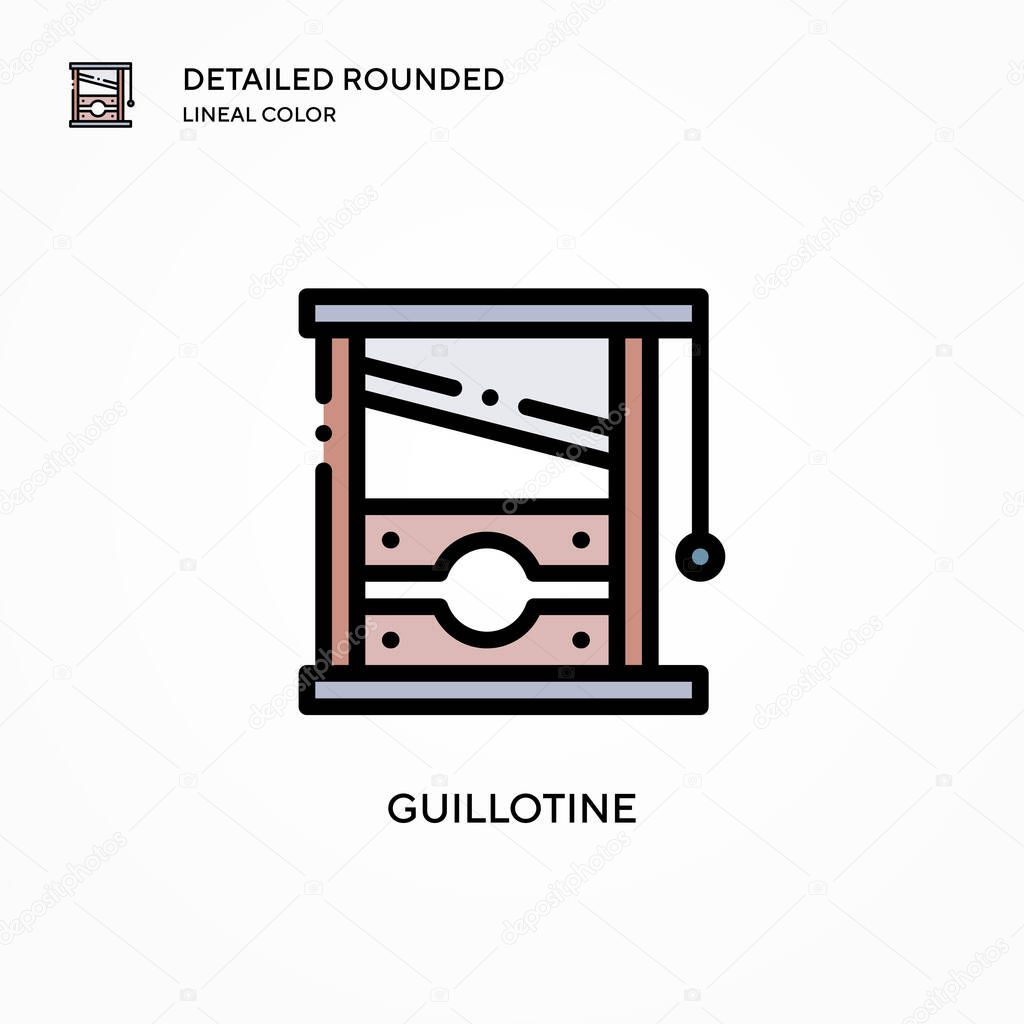 Guillotine vector icon. Modern vector illustration concepts. Easy to edit and customize.