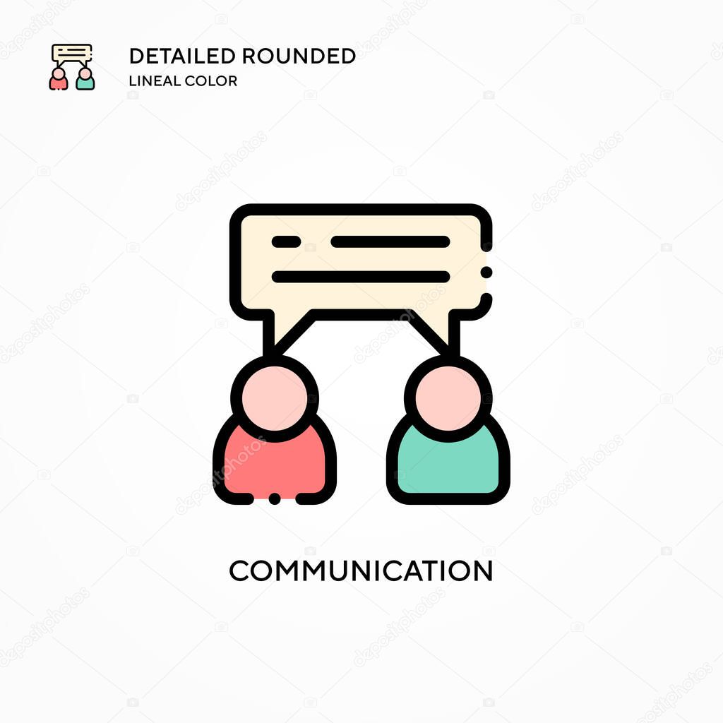 Communication vector icon. Modern vector illustration concepts. Easy to edit and customize.