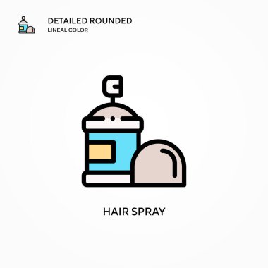 Saç spreyi ikonu. Modern vektör illüstrasyon kavramları. Düzenlemesi ve kişiselleştirmesi kolay.