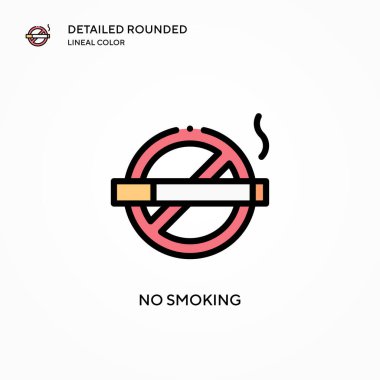 Dumanı tüten vektör simgesi yok. Modern vektör illüstrasyon kavramları. Düzenlemesi ve kişiselleştirmesi kolay.