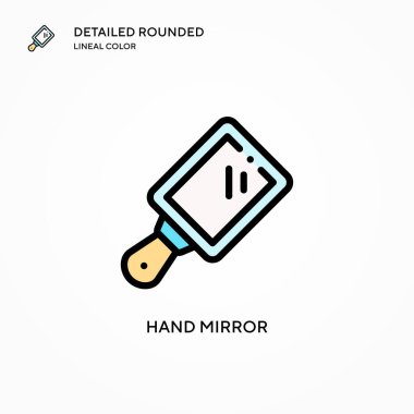 El aynası vektör simgesi. Modern vektör illüstrasyon kavramları. Düzenlemesi ve kişiselleştirmesi kolay.