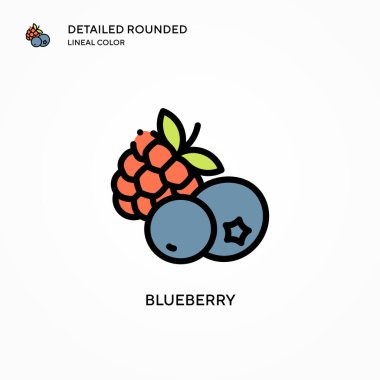 Yabanmersini vektör simgesi. Modern vektör illüstrasyon kavramları. Düzenlemesi ve kişiselleştirmesi kolay.