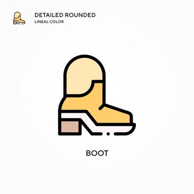 Önyükleme vektör simgesi. Modern vektör illüstrasyon kavramları. Düzenlemesi ve kişiselleştirmesi kolay.