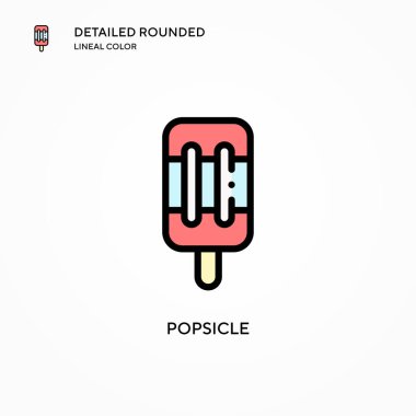 Dondurma vektör simgesi. Modern vektör illüstrasyon kavramları. Düzenlemesi ve kişiselleştirmesi kolay.