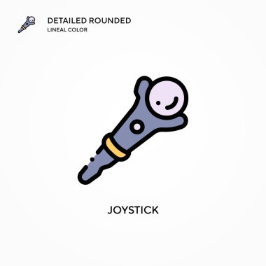 Joystick vektör simgesi. Modern vektör illüstrasyon kavramları. Düzenlemesi ve kişiselleştirmesi kolay.
