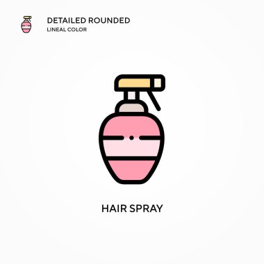 Saç spreyi ikonu. Modern vektör illüstrasyon kavramları. Düzenlemesi ve kişiselleştirmesi kolay.