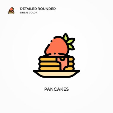 Krep vektör simgesi. Modern vektör illüstrasyon kavramları. Düzenlemesi ve kişiselleştirmesi kolay.