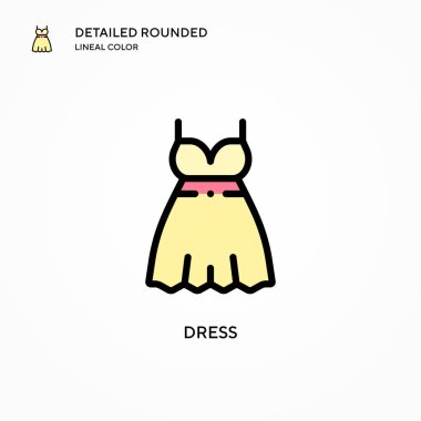 Vektör simgesini giyin. Modern vektör illüstrasyon kavramları. Düzenlemesi ve kişiselleştirmesi kolay.