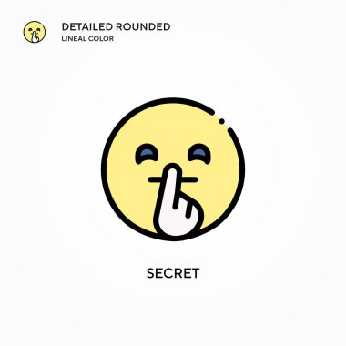 Gizli vektör simgesi. Modern vektör illüstrasyon kavramları. Düzenlemesi ve kişiselleştirmesi kolay.