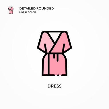 Vektör simgesini giyin. Modern vektör illüstrasyon kavramları. Düzenlemesi ve kişiselleştirmesi kolay.