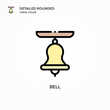 Çan vektör simgesi. Modern vektör illüstrasyon kavramları. Düzenlemesi ve kişiselleştirmesi kolay.