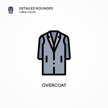 Palto vektör simgesi. Modern vektör illüstrasyon kavramları. Düzenlemesi ve kişiselleştirmesi kolay.