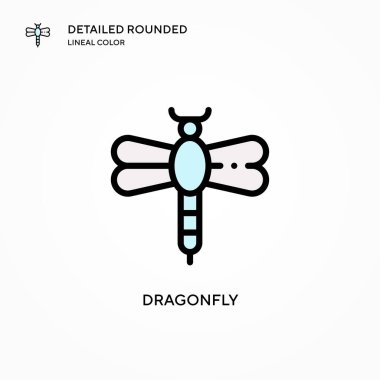 Yusufçuk vektör simgesi. Modern vektör illüstrasyon kavramları. Düzenlemesi ve kişiselleştirmesi kolay.