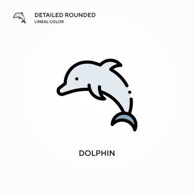 Yunus vektör simgesi. Modern vektör illüstrasyon kavramları. Düzenlemesi ve kişiselleştirmesi kolay.