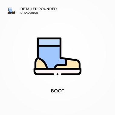 Önyükleme vektör simgesi. Modern vektör illüstrasyon kavramları. Düzenlemesi ve kişiselleştirmesi kolay.