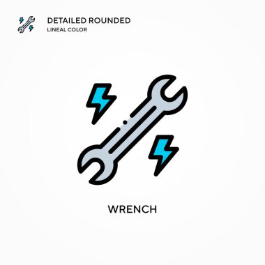 Anahtar vektör simgesi. Modern vektör illüstrasyon kavramları. Düzenlemesi ve kişiselleştirmesi kolay.