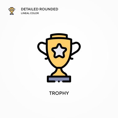 Ödül vektör simgesi. Modern vektör illüstrasyon kavramları. Düzenlemesi ve kişiselleştirmesi kolay.