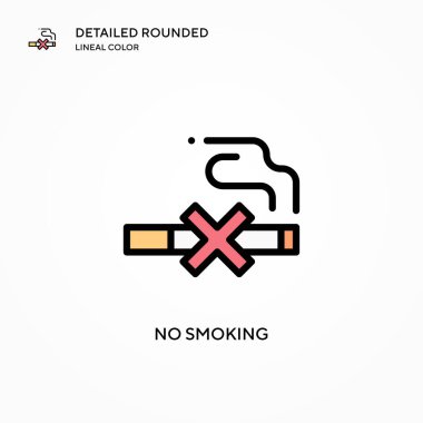 Dumanı tüten vektör simgesi yok. Modern vektör illüstrasyon kavramları. Düzenlemesi ve kişiselleştirmesi kolay.