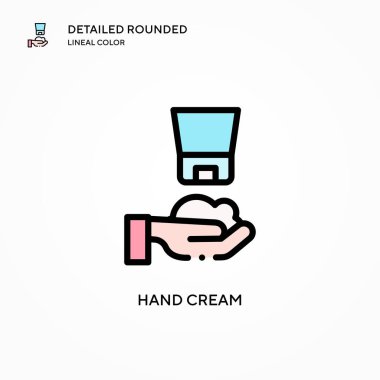 El kremi vektör simgesi. Modern vektör illüstrasyon kavramları. Düzenlemesi ve kişiselleştirmesi kolay.