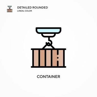 Taşıyıcı vektör simgesi. Modern vektör illüstrasyon kavramları. Düzenlemesi ve kişiselleştirmesi kolay.