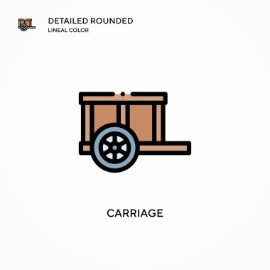 Taşıyıcı vektör simgesi. Modern vektör illüstrasyon kavramları. Düzenlemesi ve kişiselleştirmesi kolay.