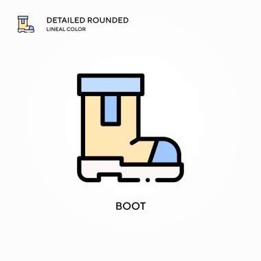 Önyükleme vektör simgesi. Modern vektör illüstrasyon kavramları. Düzenlemesi ve kişiselleştirmesi kolay.