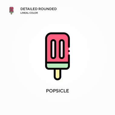 Dondurma vektör simgesi. Modern vektör illüstrasyon kavramları. Düzenlemesi ve kişiselleştirmesi kolay.