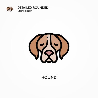 Tazı vektör simgesi. Modern vektör illüstrasyon kavramları. Düzenlemesi ve kişiselleştirmesi kolay.