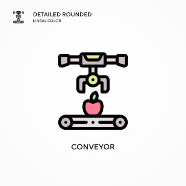 Taşıyıcı vektör simgesi. Modern vektör illüstrasyon kavramları. Düzenlemesi ve kişiselleştirmesi kolay.