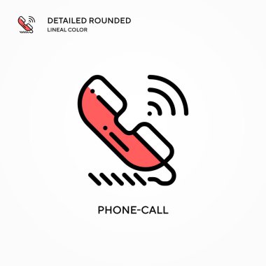 Arama vektör simgesi. Modern vektör illüstrasyon kavramları. Düzenlemesi ve kişiselleştirmesi kolay.