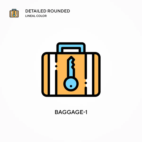 Bagage Vectoricoon Moderne Vector Illustratie Concepten Eenvoudig Bewerken Aan Passen — Stockvector