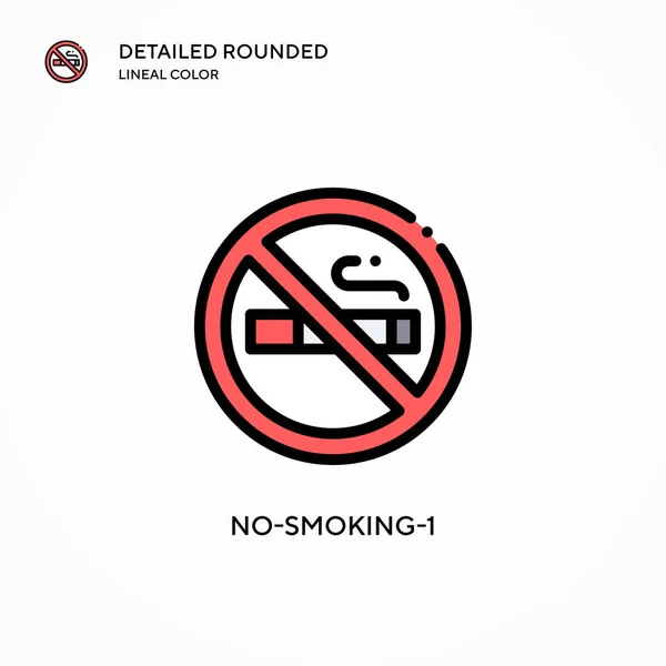 Ícone Vetorial Para Não Fumadores Conceitos Modernos Ilustração Vetorial Fácil — Vetor de Stock