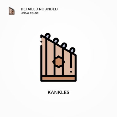 Kankles vektör simgesi. Modern vektör illüstrasyon kavramları. Düzenlemesi ve kişiselleştirmesi kolay.