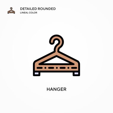 Askı vektör simgesi. Modern vektör illüstrasyon kavramları. Düzenlemesi ve kişiselleştirmesi kolay.